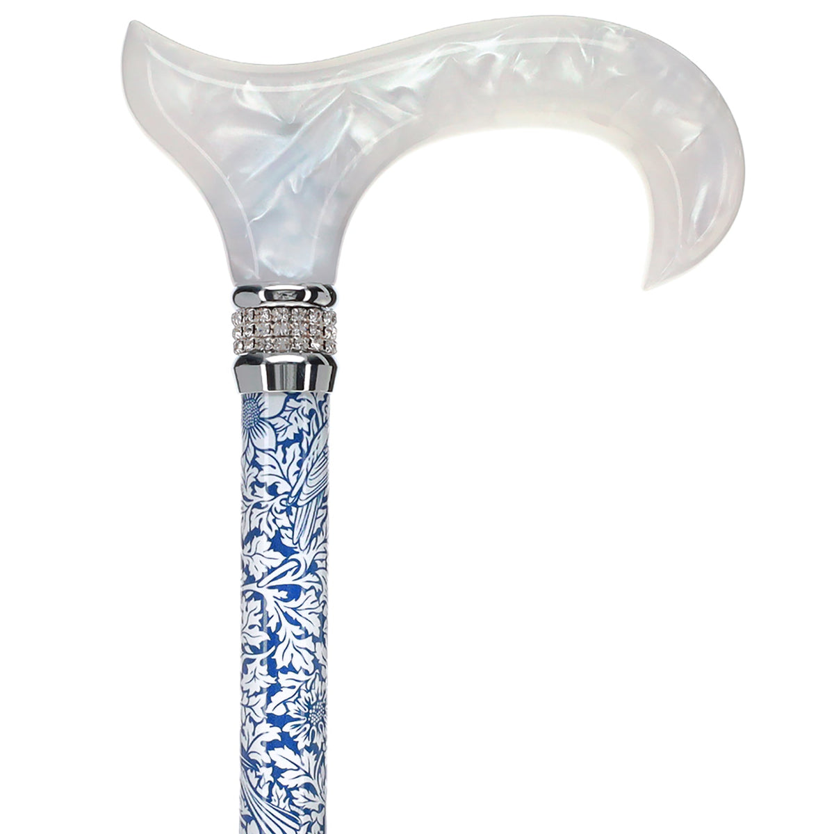 Songbird Harmony Rhinestone Pattern Orthopedic Derby Cane Adjustable - Tophatter Daily Deals
