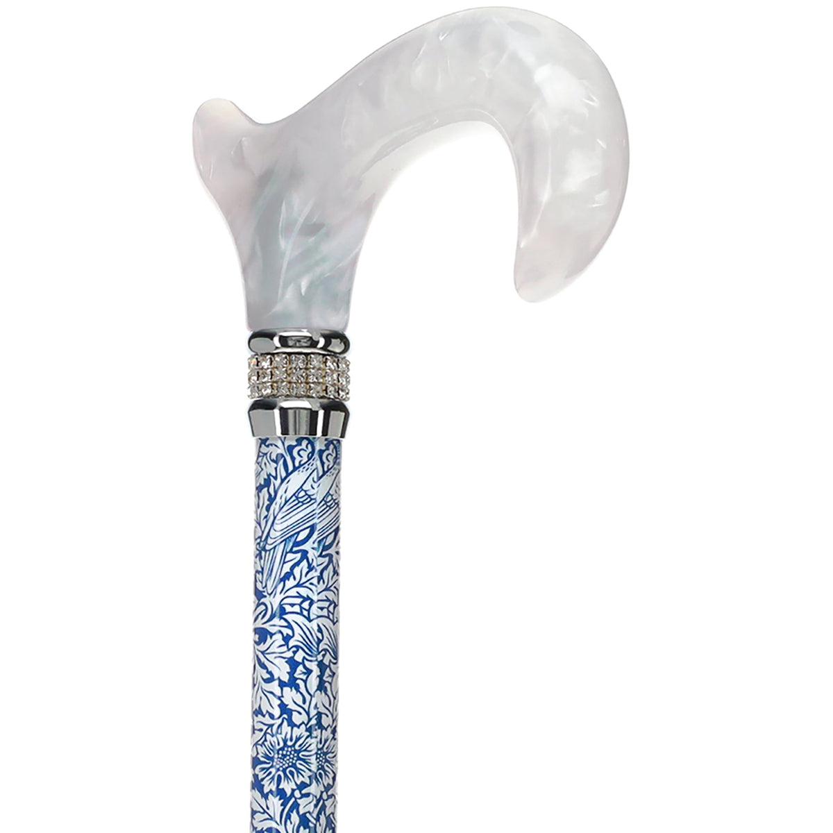 Songbird Harmony Rhinestone Pattern Orthopedic Derby Cane Adjustable - Tophatter Daily Deals