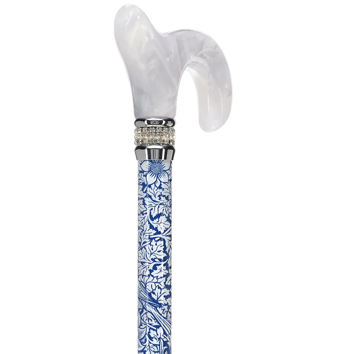 Songbird Harmony Rhinestone Pattern Orthopedic Derby Cane Adjustable - Tophatter Daily Deals
