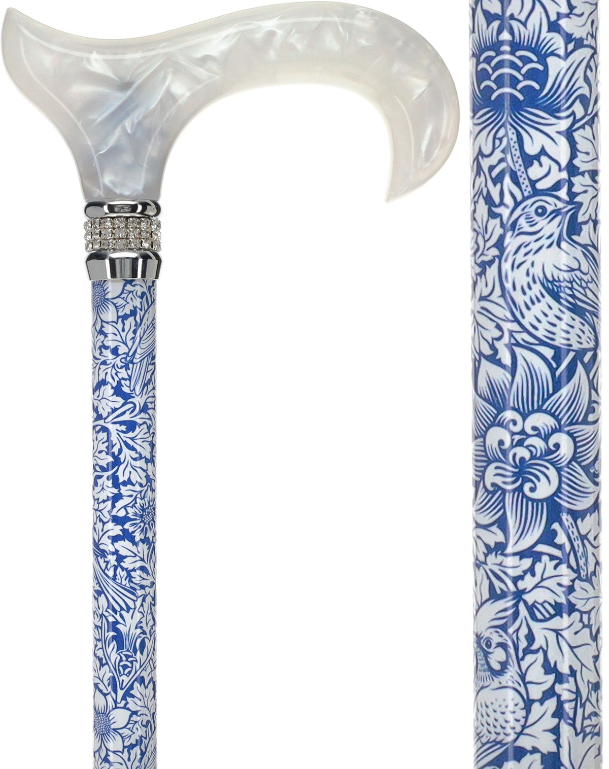 Songbird Harmony Rhinestone Pattern Orthopedic Derby Cane No Adjustable - Tophatter Daily Deals