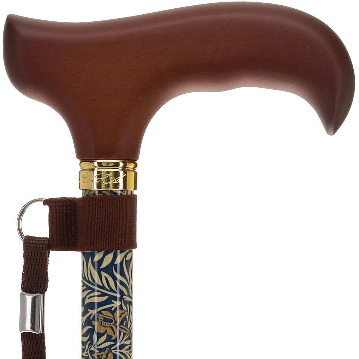 Golden Petals FashionStix: Foldable Derby Walking Cane w/ Wood Handle Folding Canes - Tophatter Daily Deals
