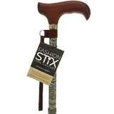 Golden Petals FashionStix: Foldable Derby Walking Cane w/ Wood Handle Folding Canes - Tophatter Daily Deals