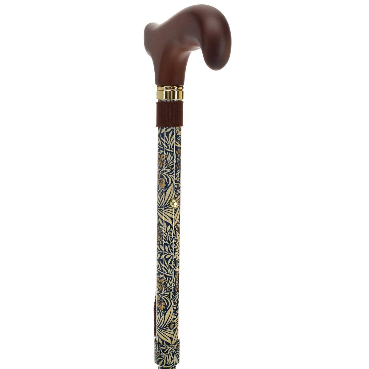 Golden Petals FashionStix: Foldable Derby Walking Cane w/ Wood Handle Folding Canes - Tophatter Daily Deals