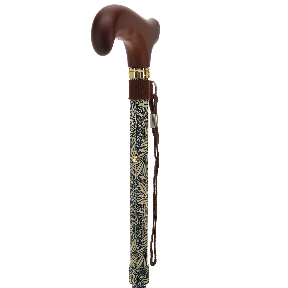 Golden Petals FashionStix: Foldable Derby Walking Cane w/ Wood Handle Folding Canes - Tophatter Daily Deals