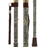 Golden Petals FashionStix: Foldable Derby Walking Cane w/ Wood Handle Folding Canes - Tophatter Daily Deals