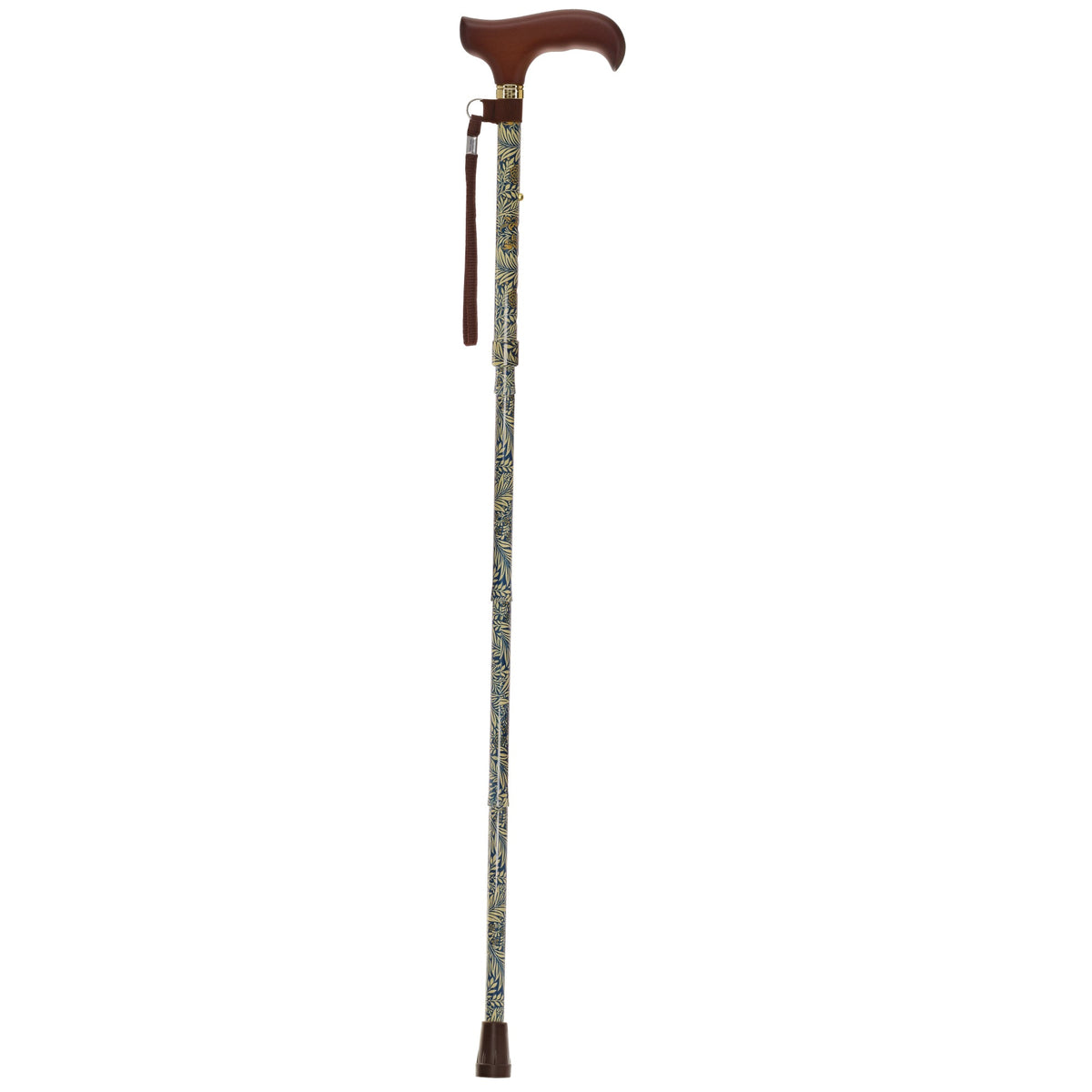Golden Petals FashionStix: Foldable Derby Walking Cane w/ Wood Handle Folding Canes - Tophatter Daily Deals