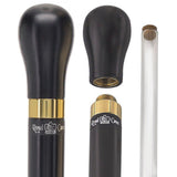 Brandy Flask Smuggler Knob Stick: Beechwood Shaft, Unique Design Gadget Walking Canes - Tophatter Daily Deals