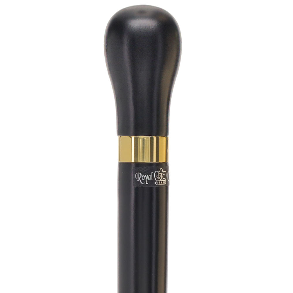 Brandy Flask Smuggler Knob Stick: Beechwood Shaft, Unique Design Gadget Walking Canes - Tophatter Daily Deals