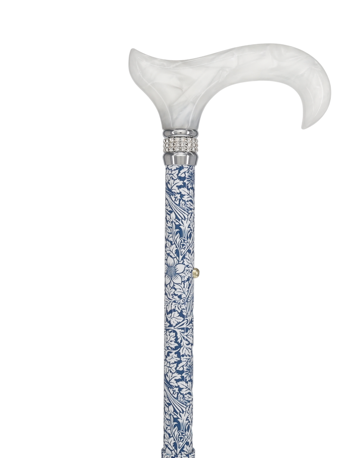 Songbird Harmony Folding Rhinestone Pattern Orthopedic Derby Cane Folding - Tophatter Daily Deals