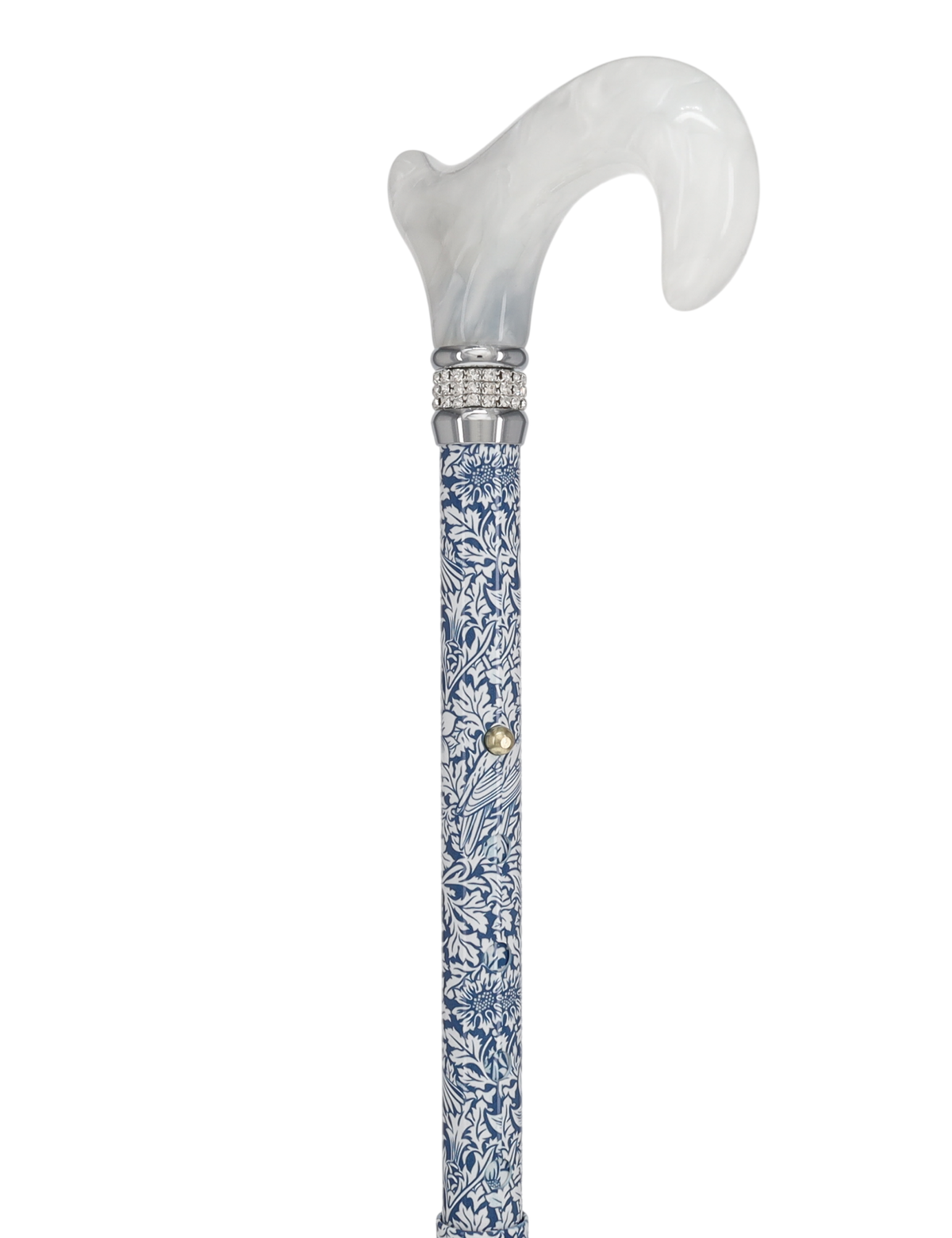 Songbird Harmony Folding Rhinestone Pattern Orthopedic Derby Cane Folding - Tophatter Daily Deals