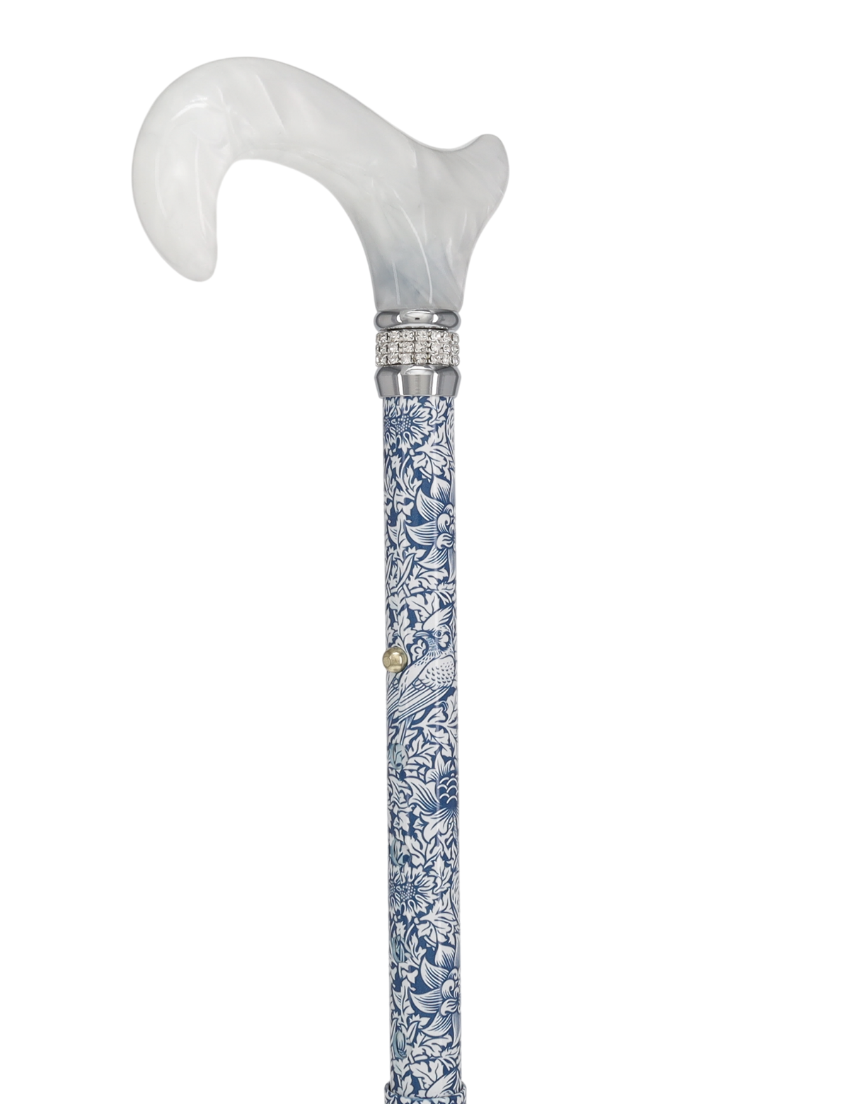 Songbird Harmony Folding Rhinestone Pattern Orthopedic Derby Cane Folding - Tophatter Daily Deals