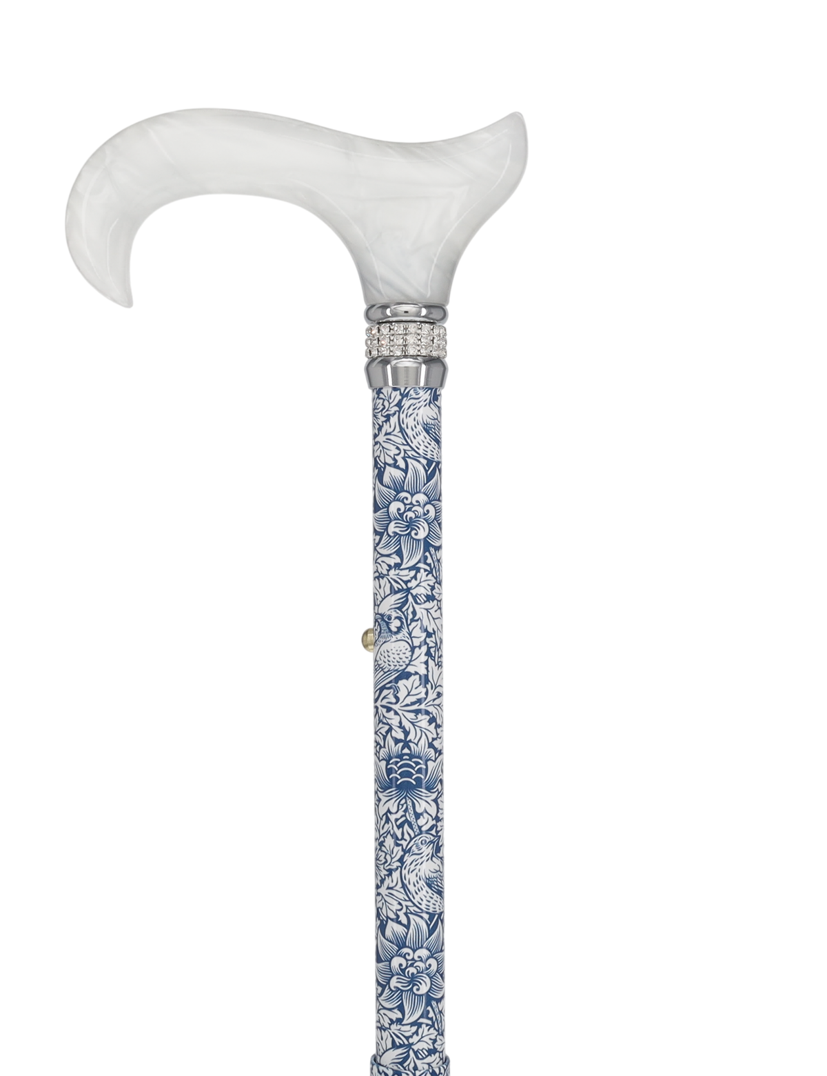 Songbird Harmony Folding Rhinestone Pattern Orthopedic Derby Cane Folding - Tophatter Daily Deals