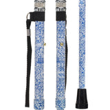 Songbird Harmony Folding Rhinestone Pattern Orthopedic Derby Cane Folding - Tophatter Daily Deals