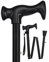 Orthopedic Comfort Handle Cane: Folding Retractable Ice Tip Folding Canes - Tophatter Daily Deals