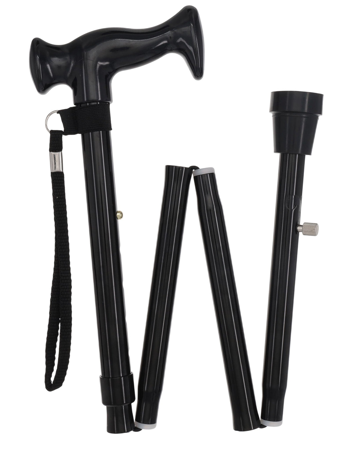 Orthopedic Comfort Handle Cane: Folding Retractable Ice Tip Folding Canes - Tophatter Daily Deals