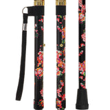 Blooming Floral FashionStix: Chic Folding Walking Cane Folding Canes - Tophatter Daily Deals