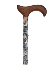 Cat Lovers: Designer Folding Adjustable Cane w/ Wooden Handle Cat Walking Canes - Tophatter Daily Deals