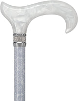 Exquisite Rhinestone Pearlz Adjustable Orthopedic Derby Cane Adjustable Walking Canes - Tophatter Daily Deals