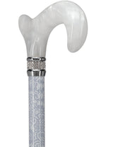 Exquisite Rhinestone Pearlz Adjustable Orthopedic Derby Cane Adjustable Walking Canes - Tophatter Daily Deals