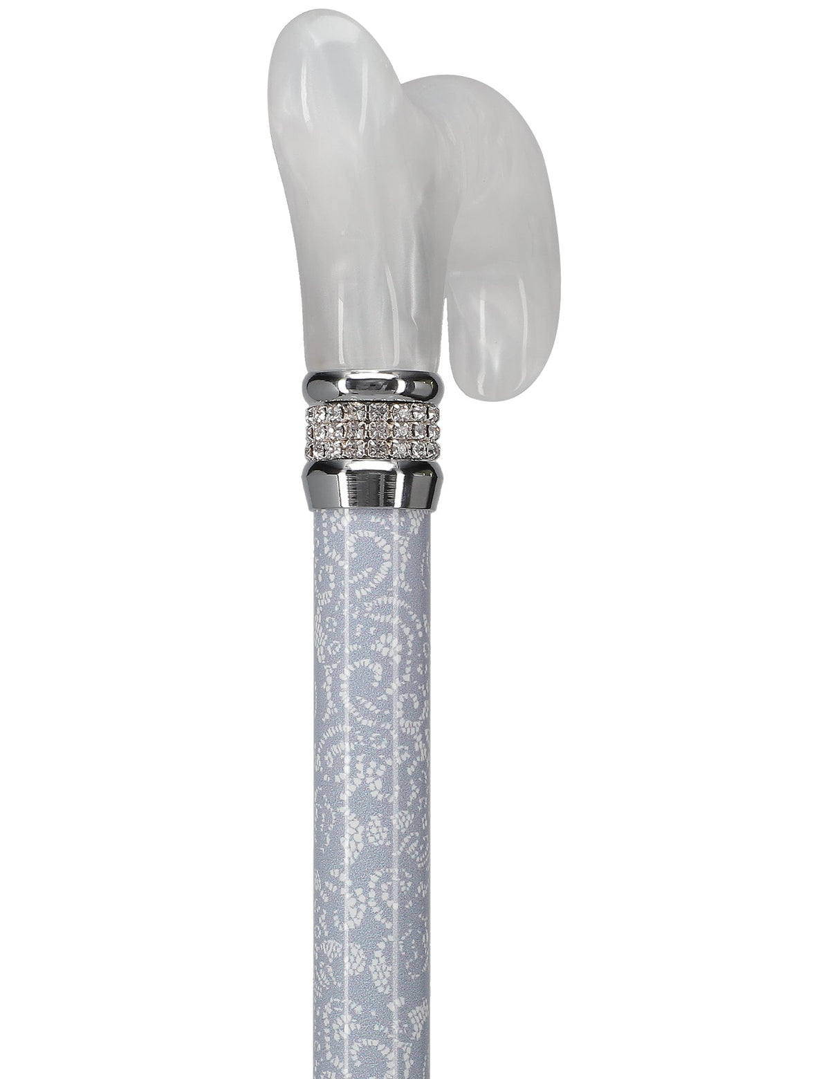 Exquisite Rhinestone Pearlz Adjustable Orthopedic Derby Cane Adjustable Walking Canes - Tophatter Daily Deals