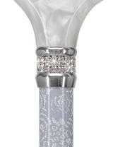 Exquisite Rhinestone Pearlz Adjustable Orthopedic Derby Cane Adjustable Walking Canes - Tophatter Daily Deals