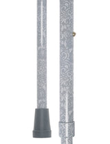 Graceful Lace Pearlz Folding Designer Adjustable Cane w/ Rhinestone collar Folding Canes - Tophatter Daily Deals
