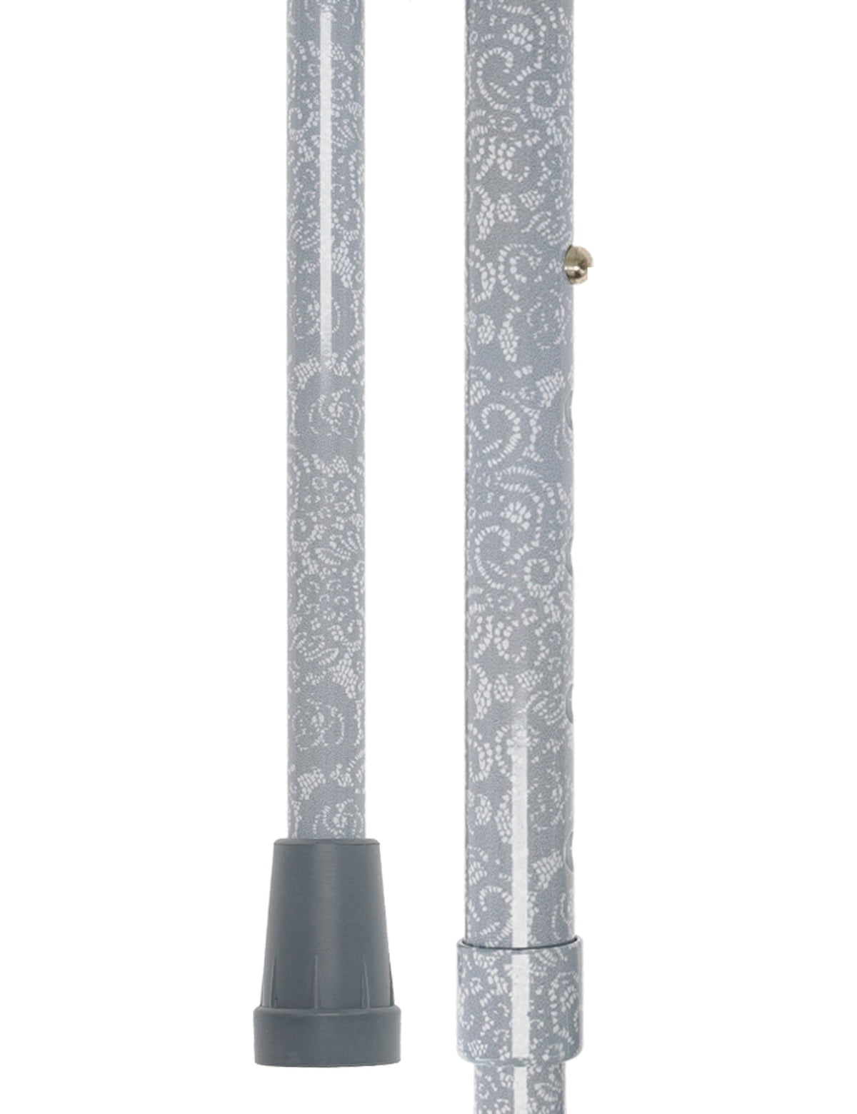 Graceful Lace Pearlz Folding Designer Adjustable Cane w/ Rhinestone collar Folding Canes - Tophatter Daily Deals