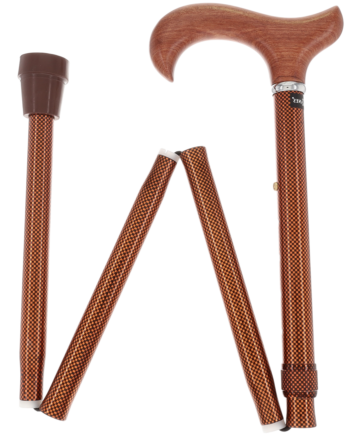 Luxury Folding Rosewood Cane, Adjustable & Collapsible Folding Canes - Tophatter Daily Deals