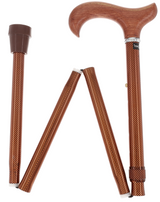 Luxury Folding Rosewood Cane, Adjustable & Collapsible Folding Canes - Tophatter Daily Deals