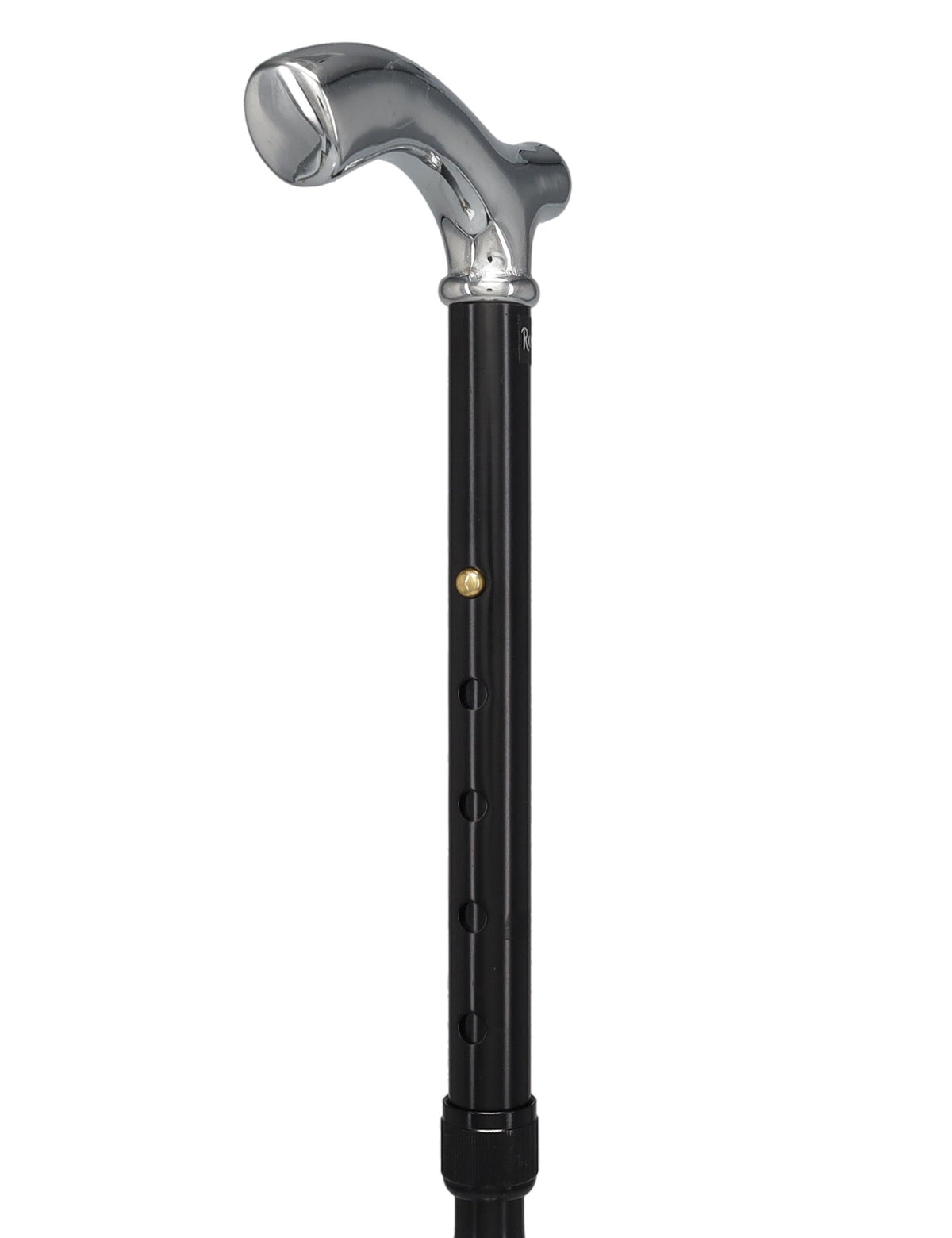 Chrome Slim Line Fritz: Petite Handle, Folding Adjustable Plated Handle Walking Canes - Tophatter Daily Deals