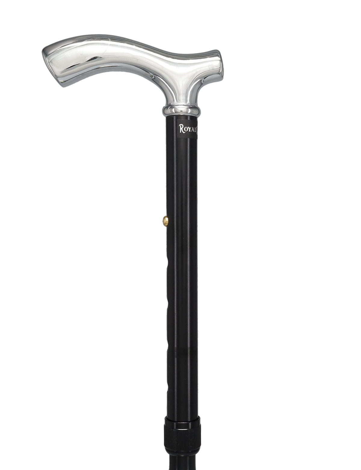 Chrome Slim Line Fritz: Petite Handle, Folding Adjustable Plated Handle Walking Canes - Tophatter Daily Deals