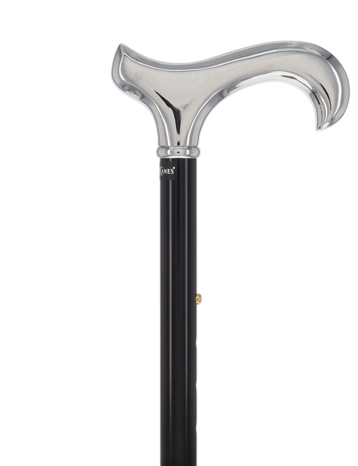 Luxury Chrome Derby Cane - Foldable, Adjustable Shaft Plated Handle Walking Canes - Tophatter Daily Deals