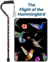 Flight of the Hummingbird Adjustable Cane: Comfort Grip Offset Adjustable Walking Canes - Tophatter Daily Deals