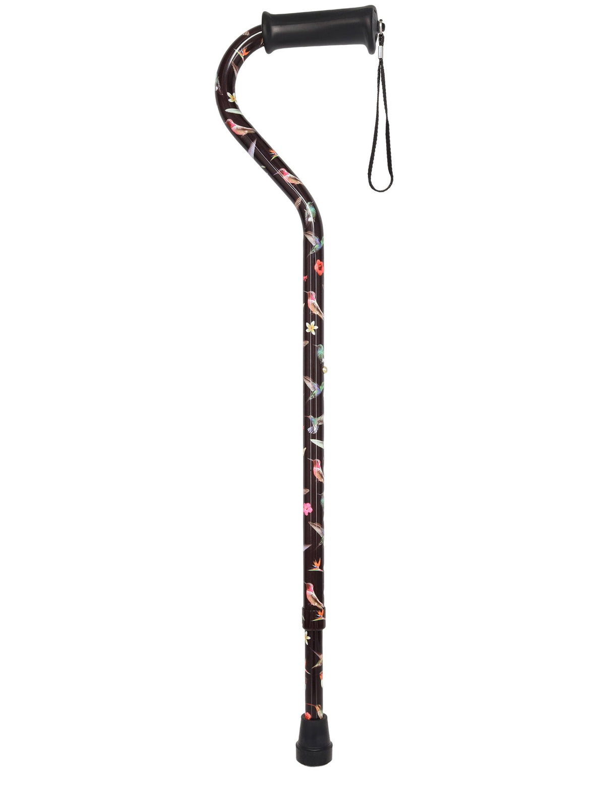 Flight of the Hummingbird Adjustable Cane: Comfort Grip Offset Adjustable Walking Canes - Tophatter Daily Deals