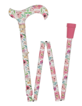 Vivienne May: Watercolor Flowers, Folding Cane Patterned Handle Folding Canes - Tophatter Daily Deals