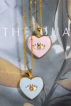Heart & Evil Eye Shape 18K Gold Plated Pendant Necklace Necklaces - Tophatter Daily Deals