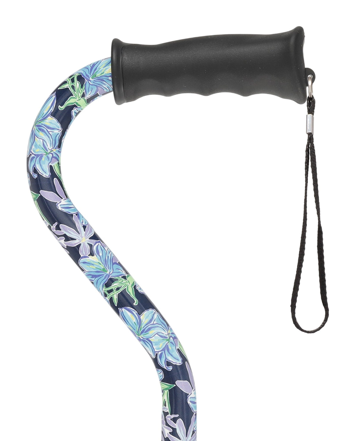 Designer Dark Blue Vivienne May: Comfort Grip Offset Cane Offset Handled Canes - Tophatter Daily Deals