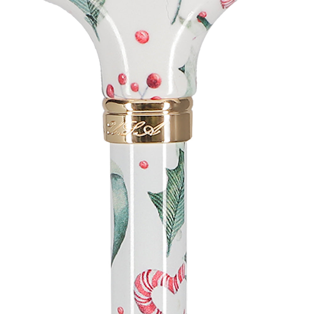 Holiday Cheer Designer Derby Adjustable Cane Adjustable Walking Canes - Tophatter Daily Deals