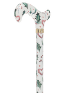 Holiday Cheer Designer Derby Adjustable Cane Adjustable Walking Canes - Tophatter Daily Deals