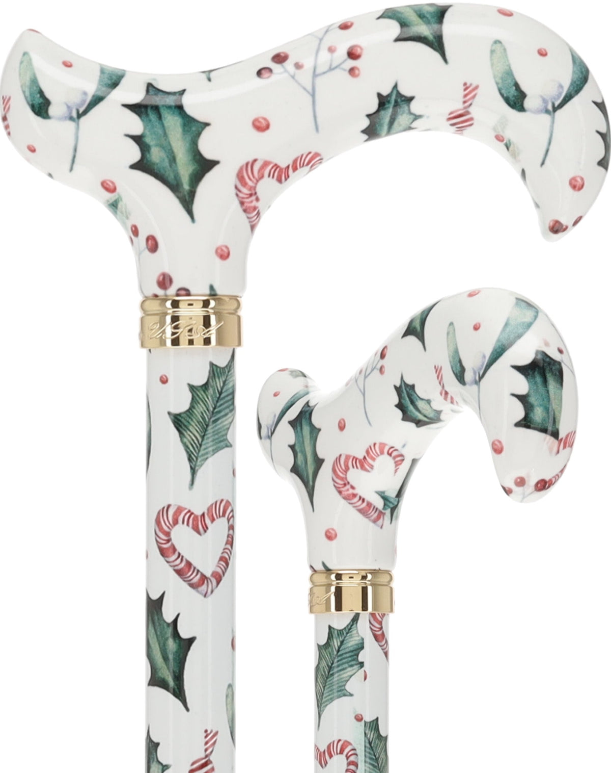 Holiday Cheer Designer Derby Adjustable Cane Adjustable Walking Canes - Tophatter Daily Deals