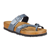 Birkenstock Mayari Birko-Flor Sandals Icy Metallic Anthracite Footwear - Tophatter Daily Deals