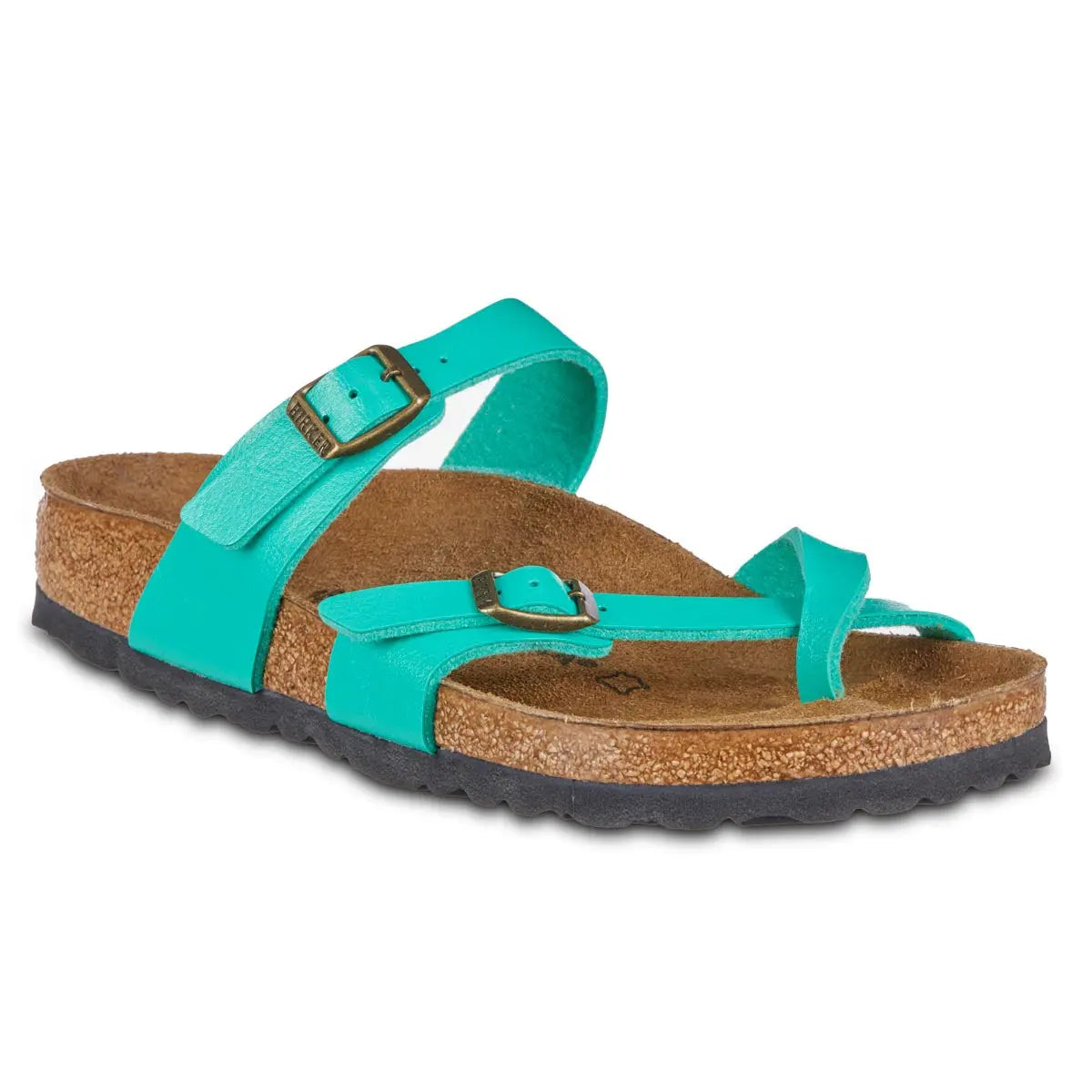 Birkenstock Mayari Birko-Flor Sandals Graceful Emerald Regular Wide Footwear - Tophatter Daily Deals