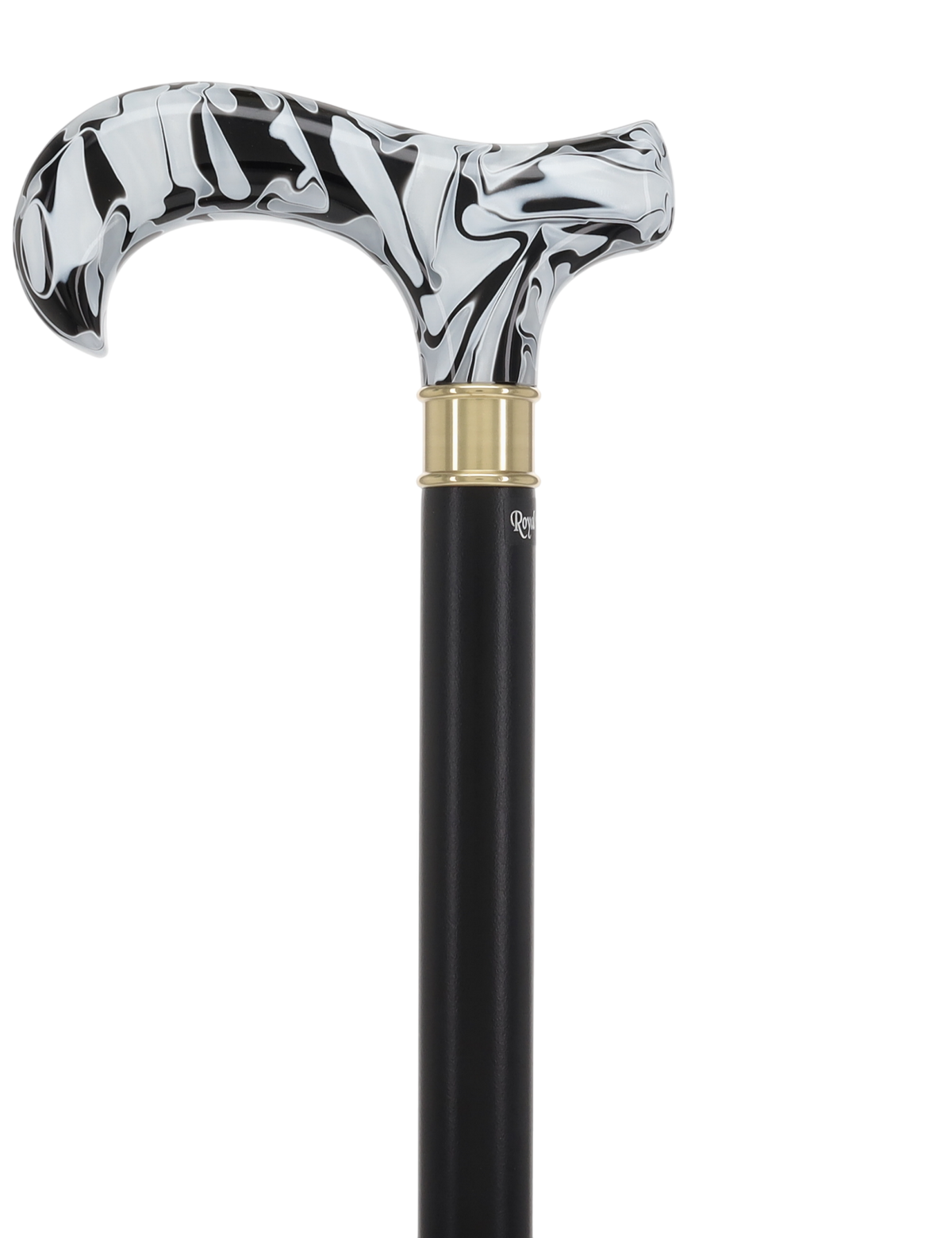 Super Strong Black Onyx Cane: Pearlescent Acrylic, Beechwood Extra Strong Walking Canes - Tophatter Daily Deals