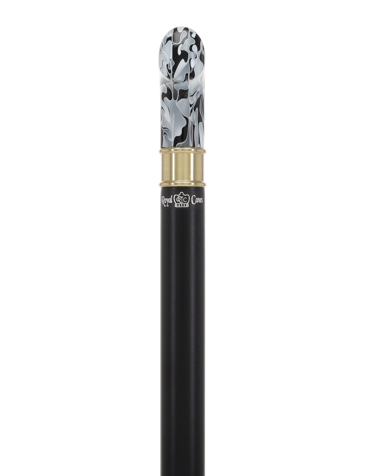 Super Strong Black Onyx Cane: Pearlescent Acrylic, Beechwood Extra Strong Walking Canes - Tophatter Daily Deals