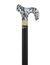 Super Strong Black Onyx Cane: Pearlescent Acrylic, Beechwood Extra Strong Walking Canes - Tophatter Daily Deals