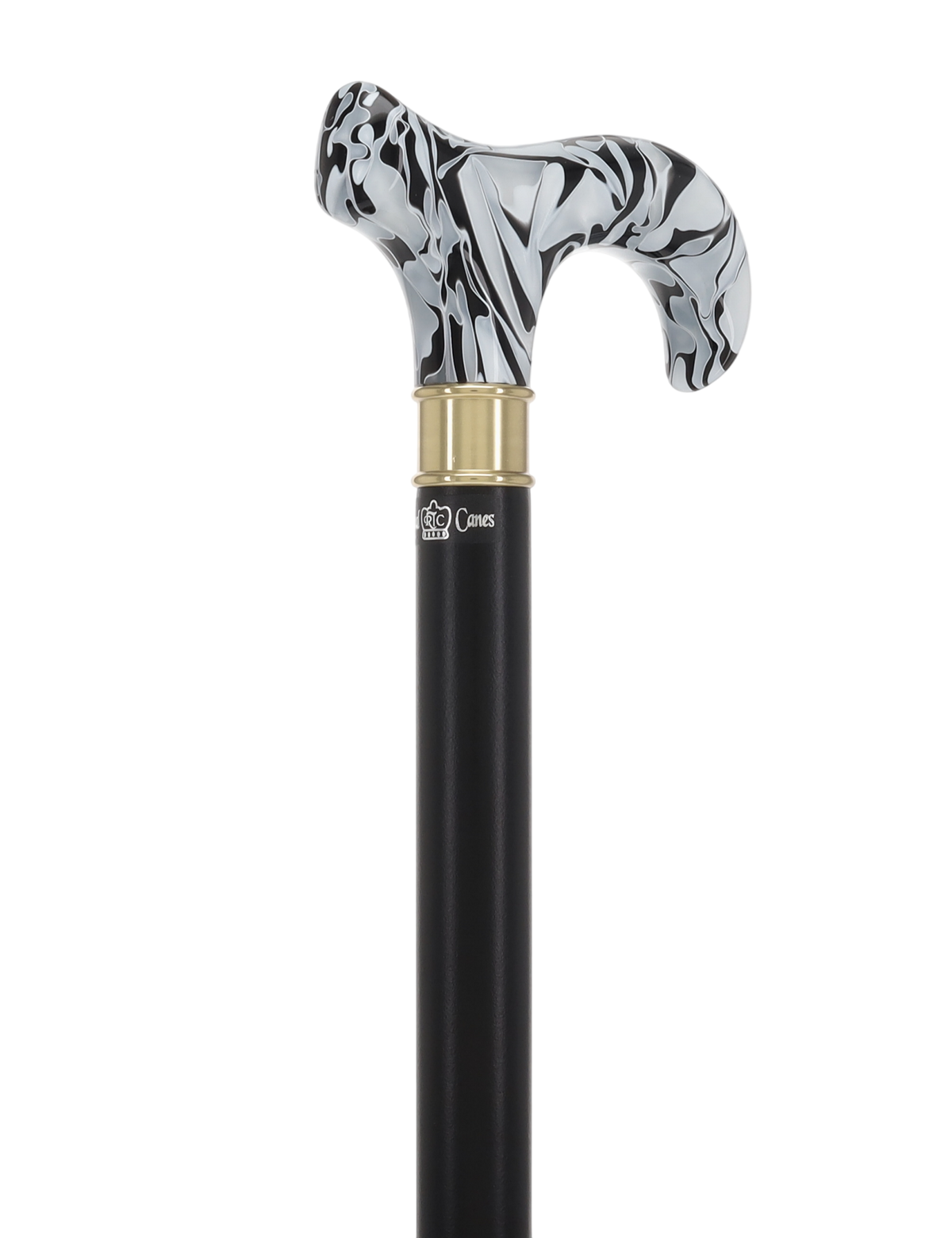 Super Strong Black Onyx Cane: Pearlescent Acrylic, Beechwood Extra Strong Walking Canes - Tophatter Daily Deals
