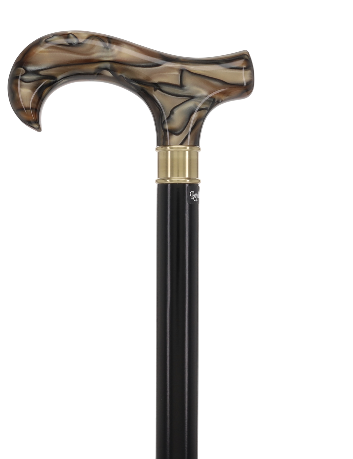 Super Strong Golden Sienna Derby: Extra Long Pearlescent Handle Extra Strong Walking Canes - Tophatter Daily Deals