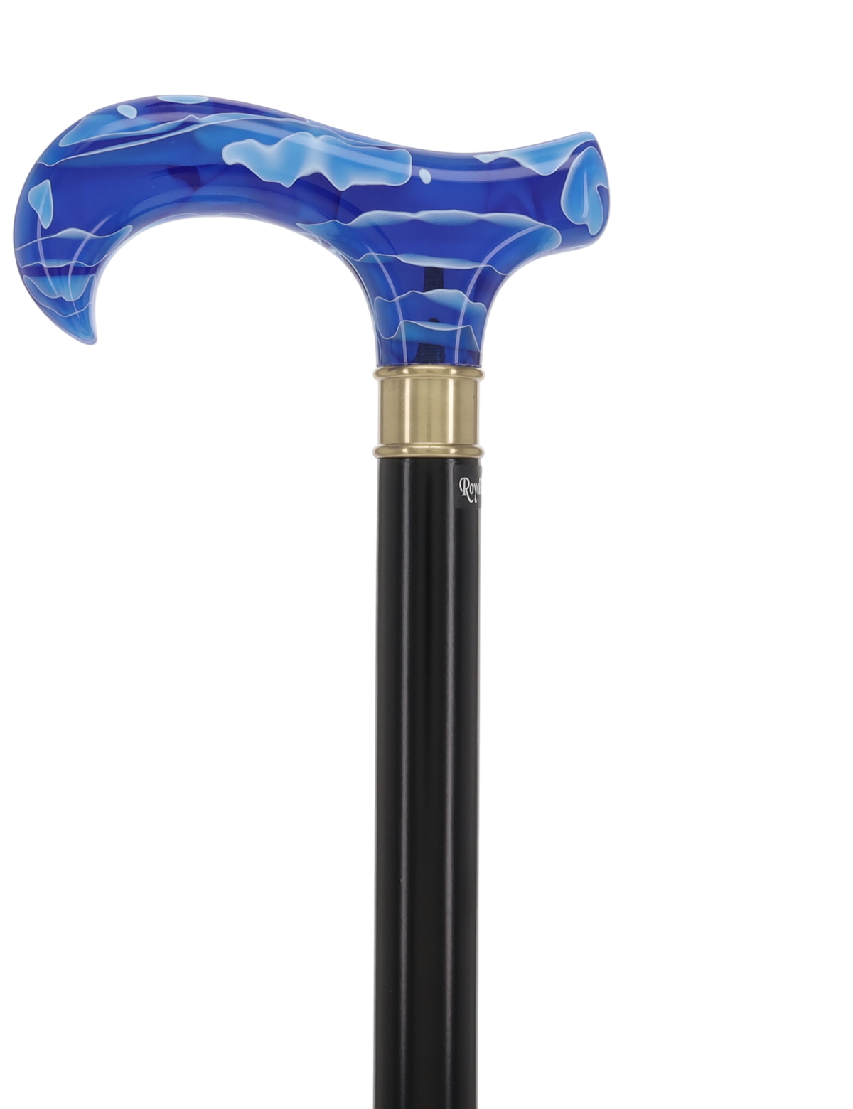 Super Strong Arctic Blue Derby: Extra Long Pearlescent Handle Extra Strong Walking Canes - Tophatter Daily Deals
