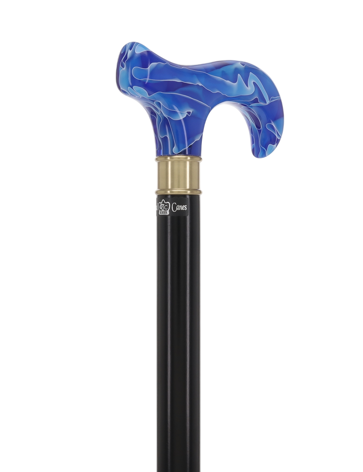 Super Strong Arctic Blue Derby: Extra Long Pearlescent Handle Extra Strong Walking Canes - Tophatter Daily Deals