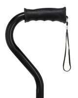 Black Aluminum Convertible Quad Base Walking Cane - Adjustable Shaft Quad Base Canes - Tophatter Daily Deals
